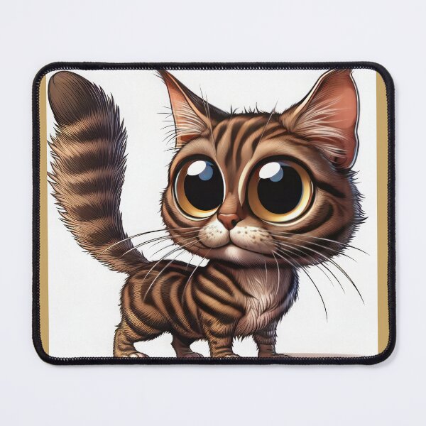 Item preview, Brown Tabby Cat Cartoon Drawing designed and sold by CattyCornerPOD.