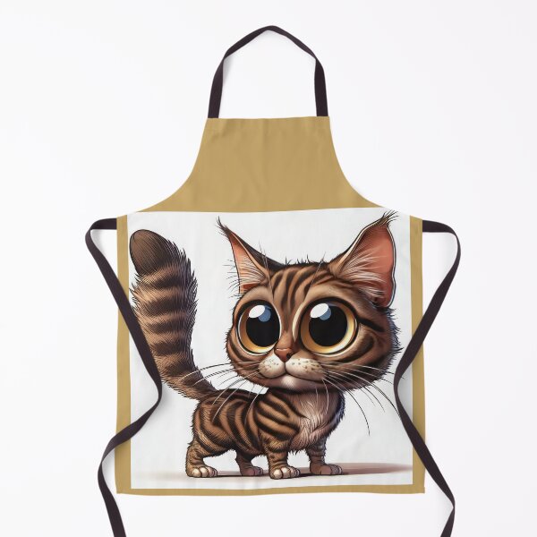 Item preview, Brown Tabby Cat Cartoon Drawing designed and sold by CattyCornerPOD.