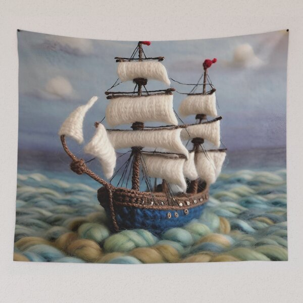 Item preview, Yarn Ship designed and sold by BubbleGalaxy.