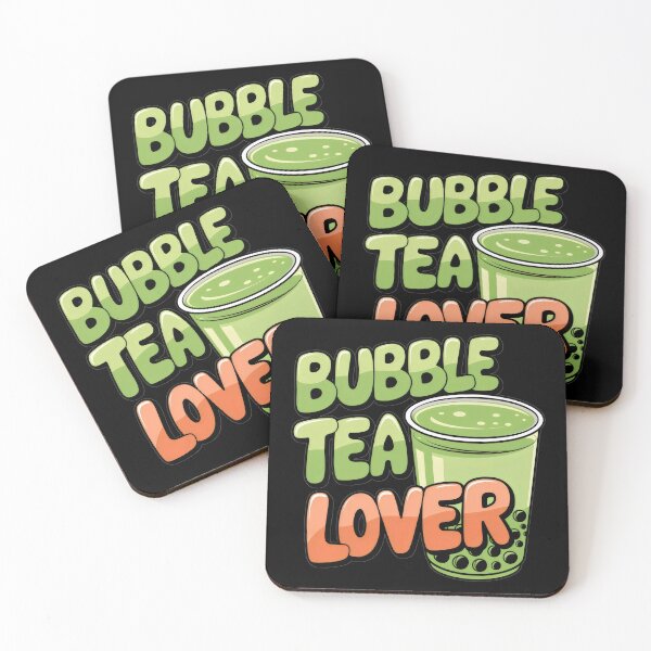 Item preview, Bubble Tea Lover - Green Drink & Bubbles designed and sold by Prime-Studio.