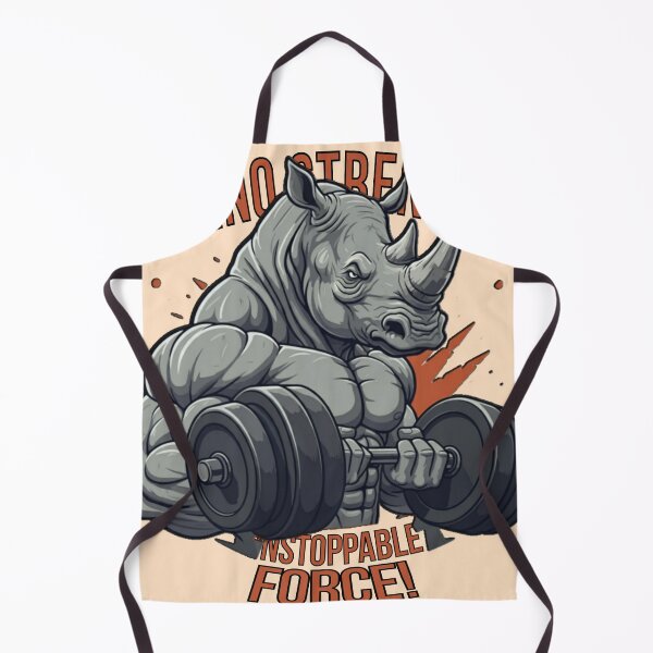 Item preview, Unstoppable Rhino Strength: Power Up Your Workout! designed and sold by CoolEnthusias.