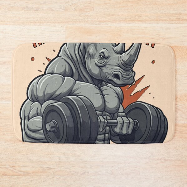 Item preview, Unstoppable Rhino Strength: Power Up Your Workout! designed and sold by CoolEnthusias.