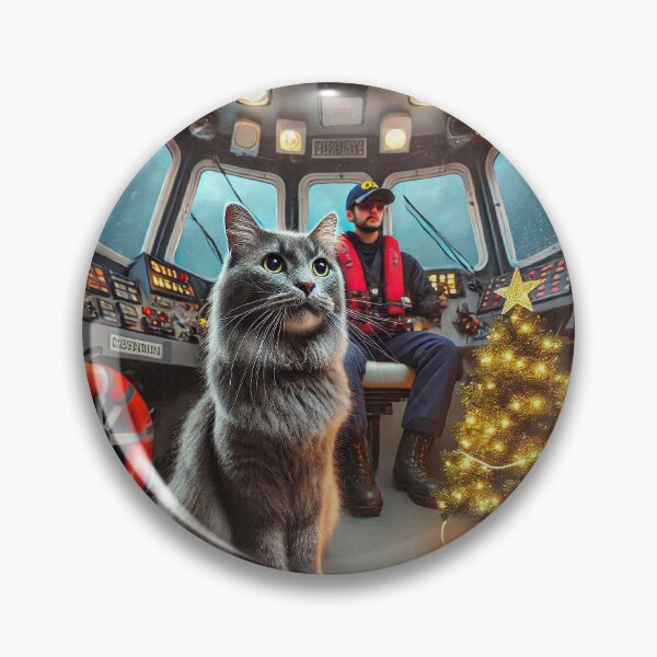 Item preview, United States Coast Guard-Cat and Christmas Tree *16 designed and sold by noelallumphoto.
