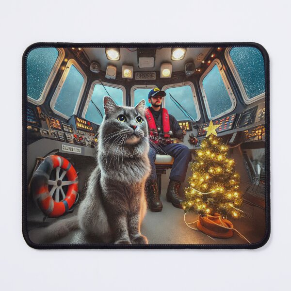 Item preview, United States Coast Guard-Cat and Christmas Tree *16 designed and sold by noelallumphoto.