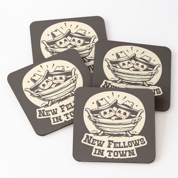 Item preview, Attention - New Fellows in Town, Twins designed and sold by BestRebel.