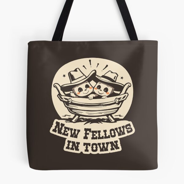 Item preview, Attention - New Fellows in Town, Twins designed and sold by BestRebel.