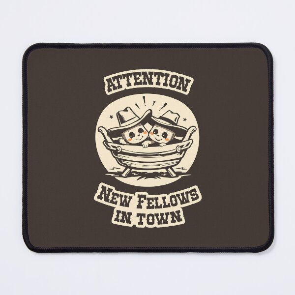 Item preview, Attention - New Fellows in Town, Twins designed and sold by BestRebel.