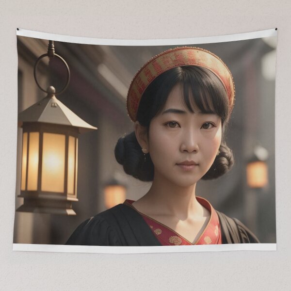 Item preview, Girl Next To Lantern Abstract designed and sold by highplacidity.