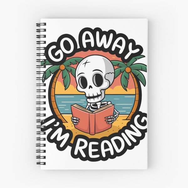 Item preview, Go Away, I'm Reading - Skeleton designed and sold by MonkiFlipp.