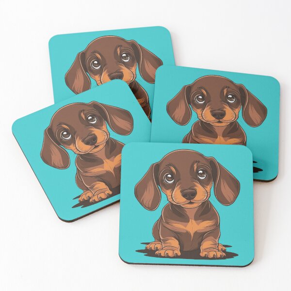 Item preview, Adorable Chocolate Dachshund Puppy designed and sold by NiRia Spot.
