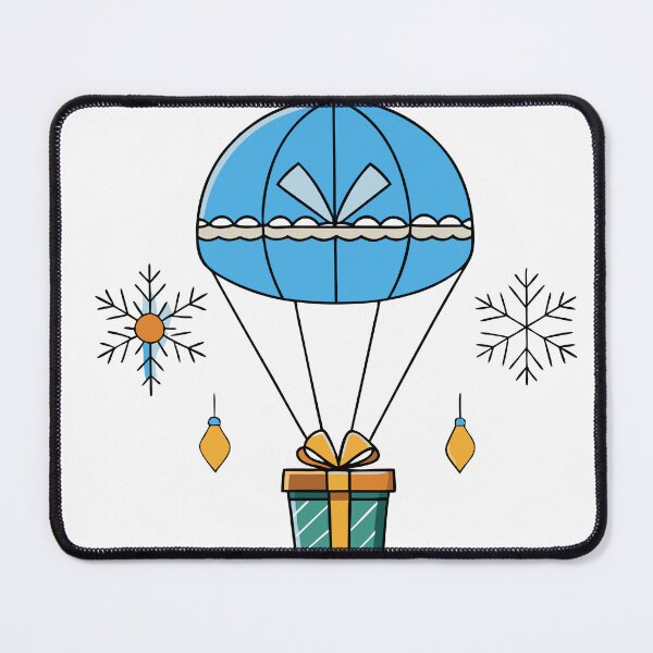 Item preview, Snowflake Hot Air Balloon with Gift-Filled Basket designed and sold by omerfdln34.