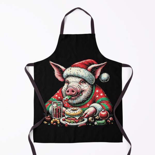 Item preview, Weihnachten Völlerei Festive Pig Delight designed and sold by LuminOrb.