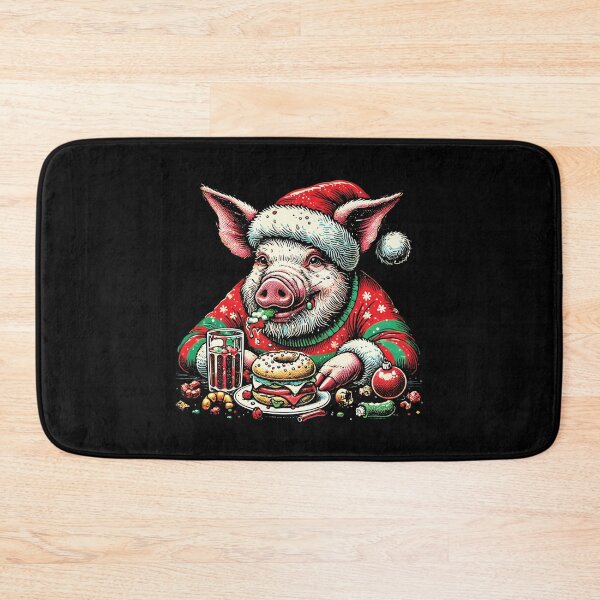 Item preview, Weihnachten Völlerei Festive Pig Delight designed and sold by LuminOrb.