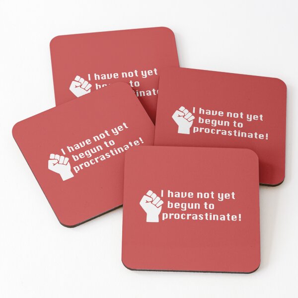 Item preview, Procrastination white designed and sold by JRP Design.