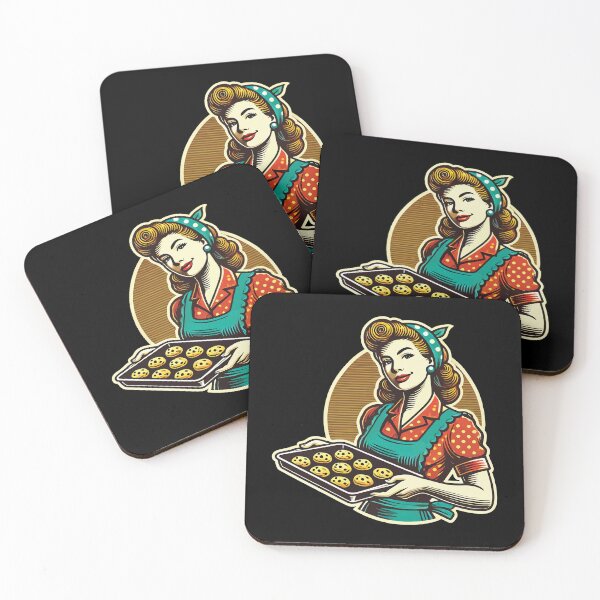 Item preview, Vintage Baker With Cookie Tray Illustration designed and sold by LuminOrb.