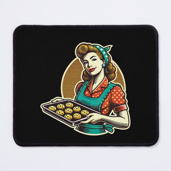 Item preview, Vintage Baker With Cookie Tray Illustration designed and sold by LuminOrb.
