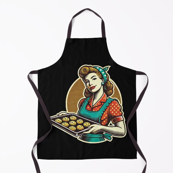 Item preview, Vintage Baker With Cookie Tray Illustration designed and sold by LuminOrb.