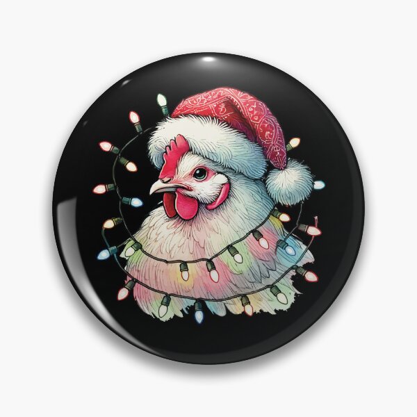 Item preview, Christmas Chicken With Fairy Lights designed and sold by LuminOrb.