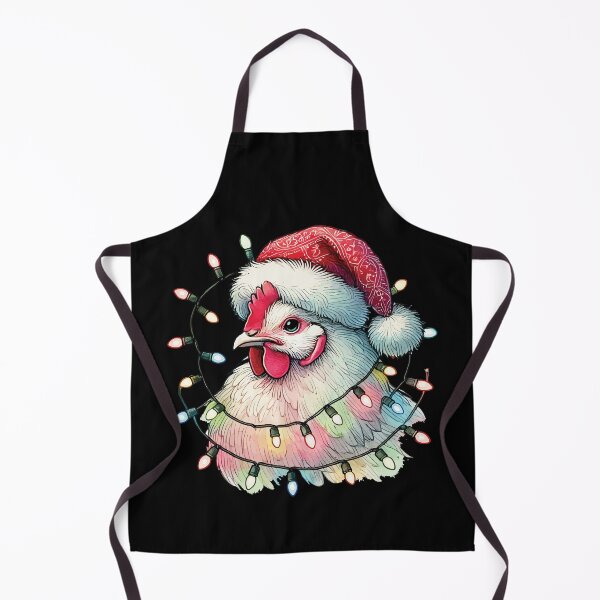 Item preview, Christmas Chicken With Fairy Lights designed and sold by LuminOrb.