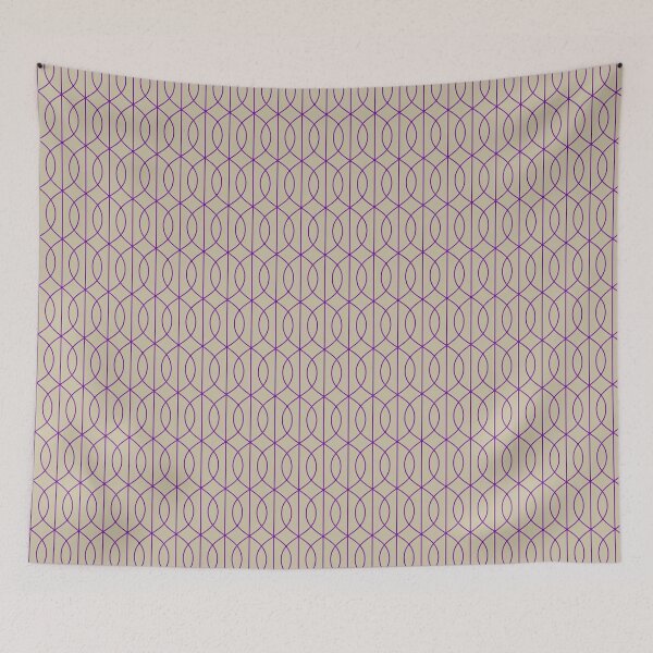 Item preview, Art Deco Pattern 10 - Romantic Purple on Off-White designed and sold by elektronen.
