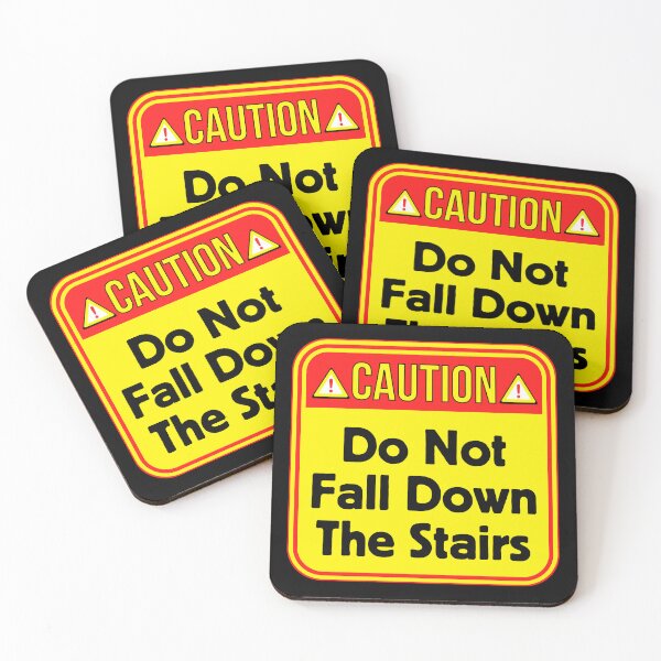 Item preview, CAUTION:  Do Not Fall Down The Stairs - funny warning signs designed and sold by DesignsFromTW-S.