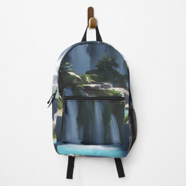 Item preview, waterfalls in the green forest or green jungle 13 designed and sold by AA-designstore.