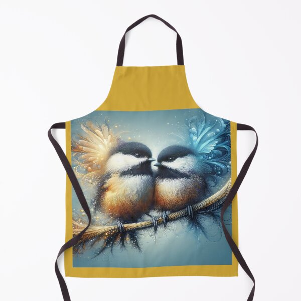 Item preview, Chickadee Pair Artistic Rendering designed and sold by CattyCornerPOD.
