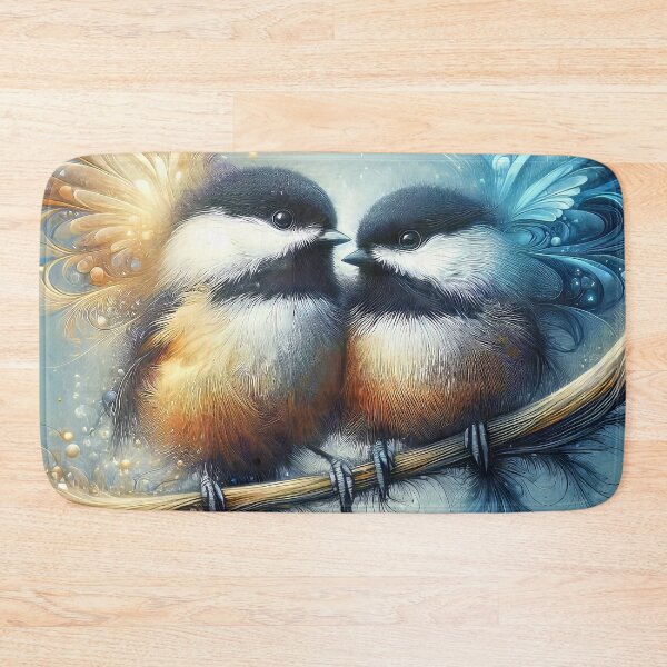 Item preview, Chickadee Pair Artistic Rendering designed and sold by CattyCornerPOD.