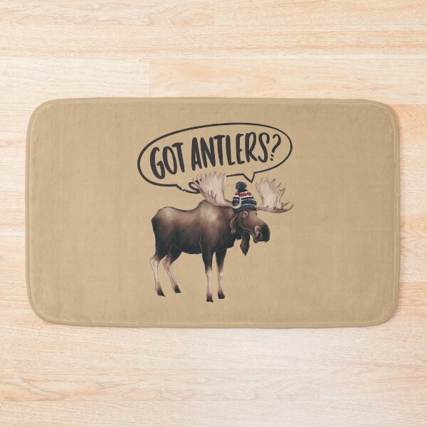 Item preview, Got Antlers Moose with Toque Design designed and sold by Peter Stawicki.