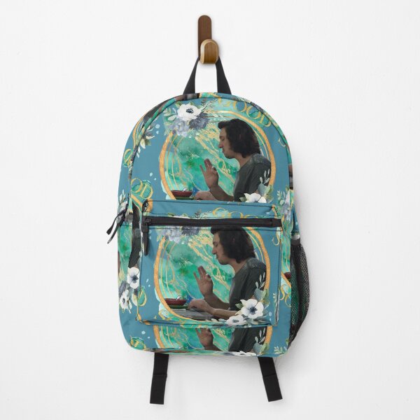 Item preview, Good Soup - Gold, Aqua, Blue, Floral - Adam Sackler designed and sold by RubyOrchid14 Art & Logos.