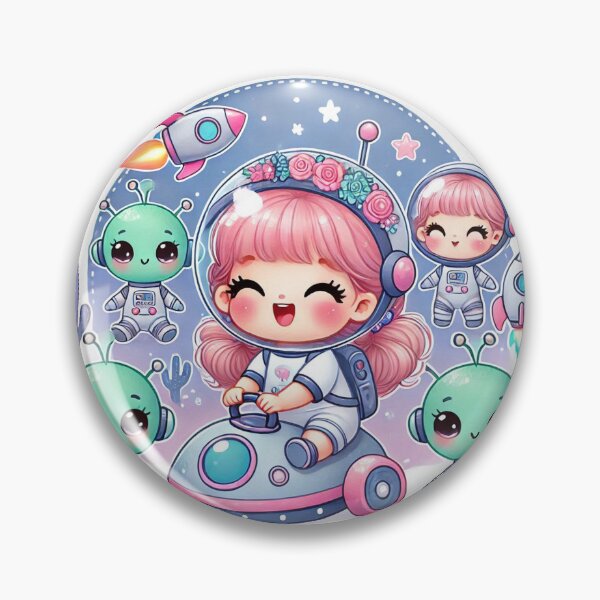 Item preview, Cute Happy Baby Girl Astronaut  designed and sold by WyckedLynn.
