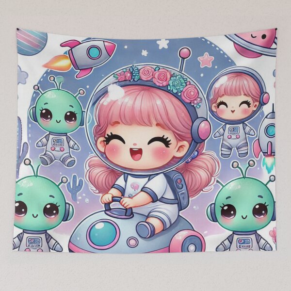 Item preview, Cute Happy Baby Girl Astronaut  designed and sold by WyckedLynn.