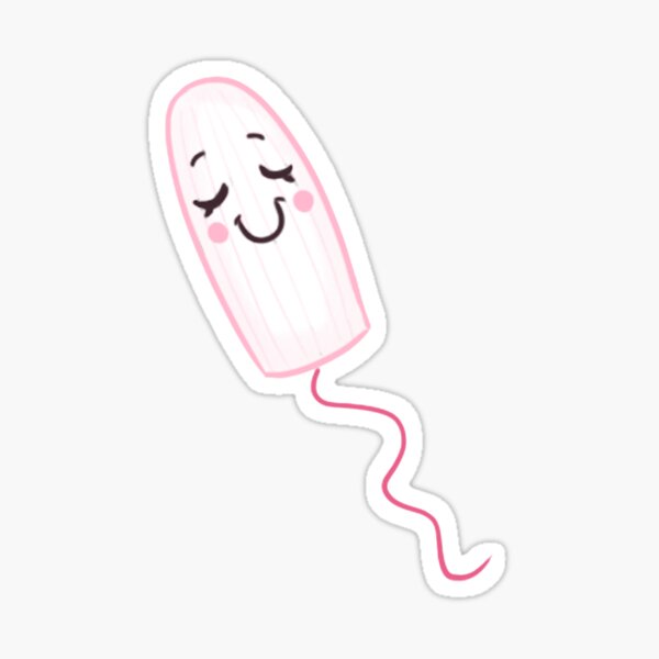 Cute Pink Tampon Sticker