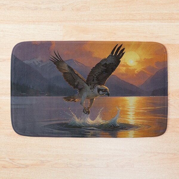 Item preview, Osprey Hunting at Sunset designed and sold by Skye Ryan-Evans.