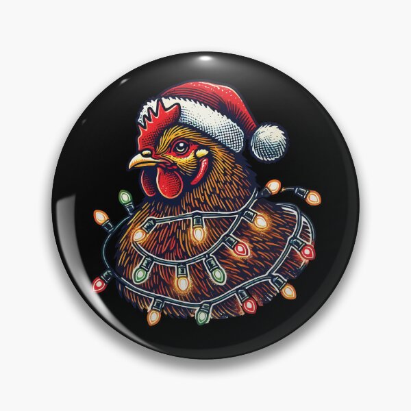 Item preview, Christmas Chicken With Fairy Lights designed and sold by LuminOrb.