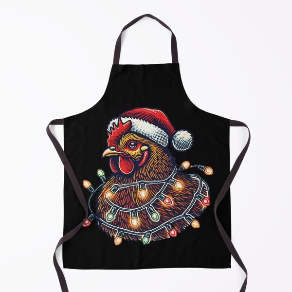 Item preview, Christmas Chicken With Fairy Lights designed and sold by LuminOrb.