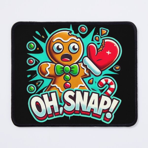 Item preview, Oh Snap Funny Gingerbread Man Playing Pickleball designed and sold by SztylishDesigns.