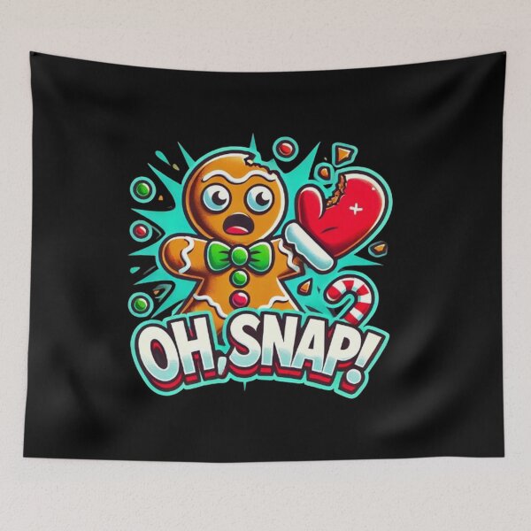 Item preview, Oh Snap Funny Gingerbread Man Playing Pickleball designed and sold by SztylishDesigns.