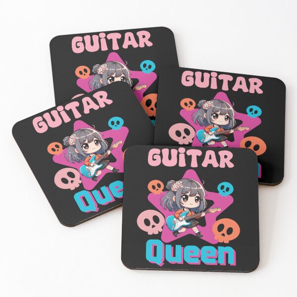 Item preview, guitar queen, Chibi girl playing guitar  designed and sold by LWOI.