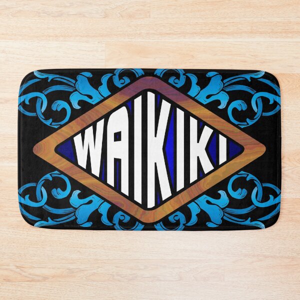 Item preview, Waikiki Beach Hawaii emblem retro sign designed and sold by studioss76.