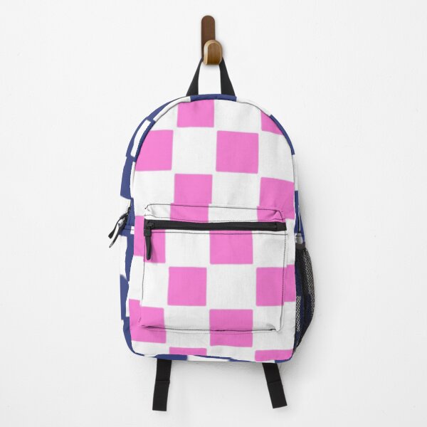 Item preview, Colorful Checkerboard Pattern With Alternating Pink, Blue, and White Squares designed and sold by Beautiful art store.