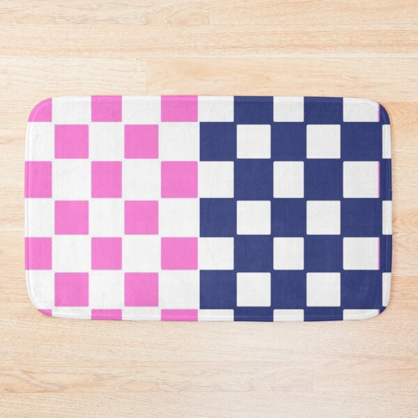 Item preview, Colorful Checkerboard Pattern With Alternating Pink, Blue, and White Squares designed and sold by Beautiful art store.