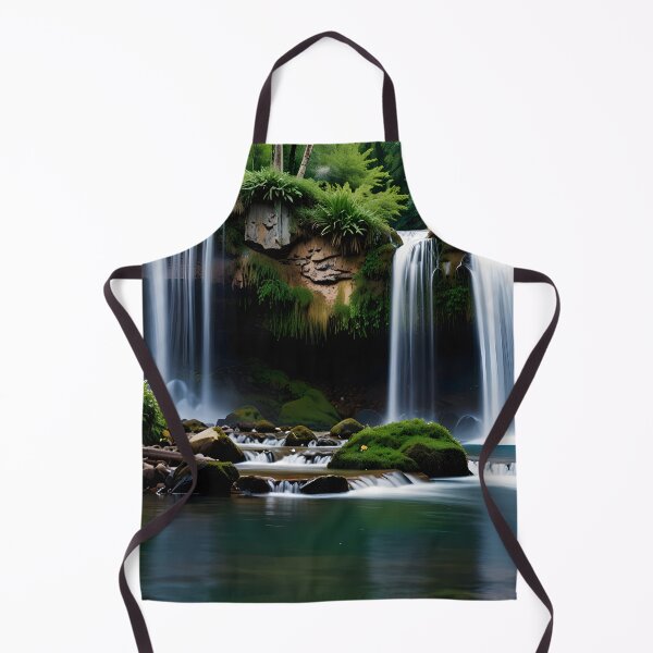 Item preview, waterfall in the green forest or green jungle 14 designed and sold by AA-designstore.