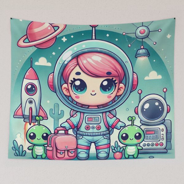 Item preview, Happy Baby Girl Astronaut Ready for Adventure designed and sold by WyckedLynn.