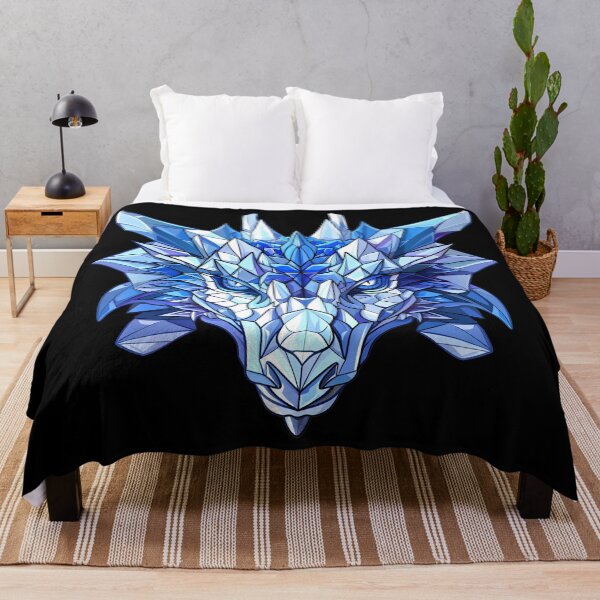 Item preview, Blue Crystal Ice Sapphire Geometric Icy Dragon Shapes designed and sold by Leonardo Palumbo.