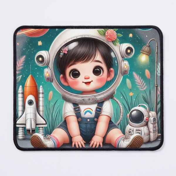Item preview, Happy Baby Girl Astronaut Waiting For Adventure designed and sold by WyckedLynn.