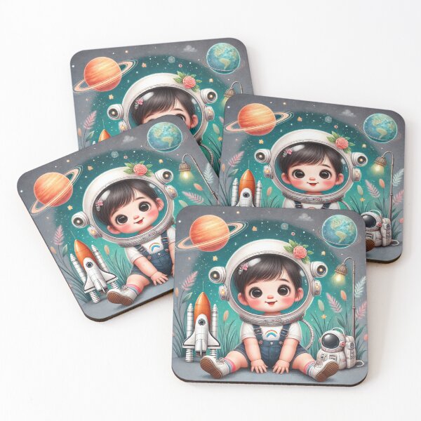 Item preview, Happy Baby Girl Astronaut Waiting For Adventure designed and sold by WyckedLynn.