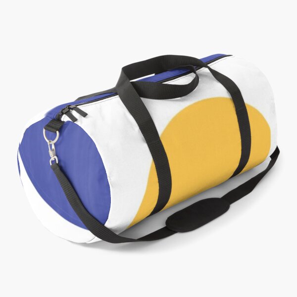 Item preview, Abstract Geometric Art Featuring Yellow Circle and Blue Semicircles designed and sold by Beautiful art store.