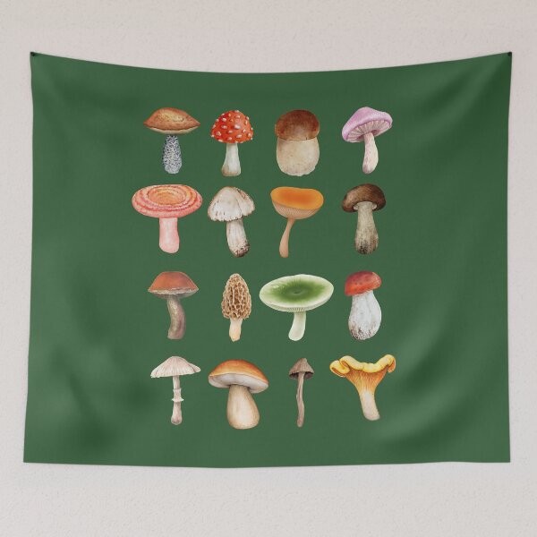 Item preview, Mushroom Types, Fungi Lover designed and sold by EllieBoutique.