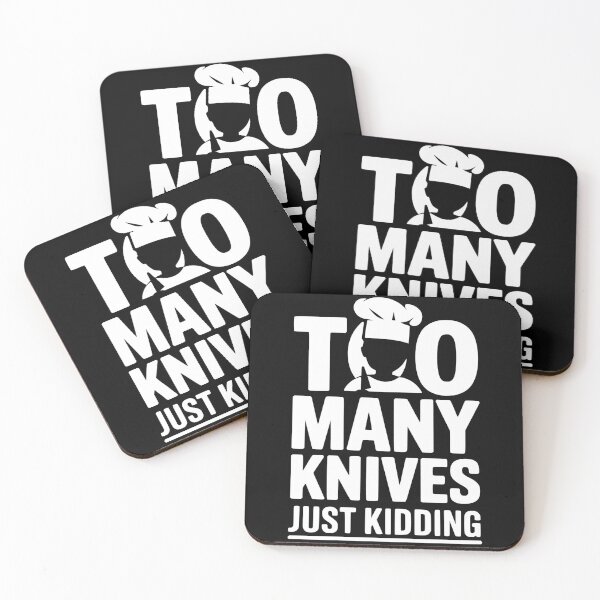 Item preview, Too Many Knives Funny Chef Humor designed and sold by Fun-T-Shirts.